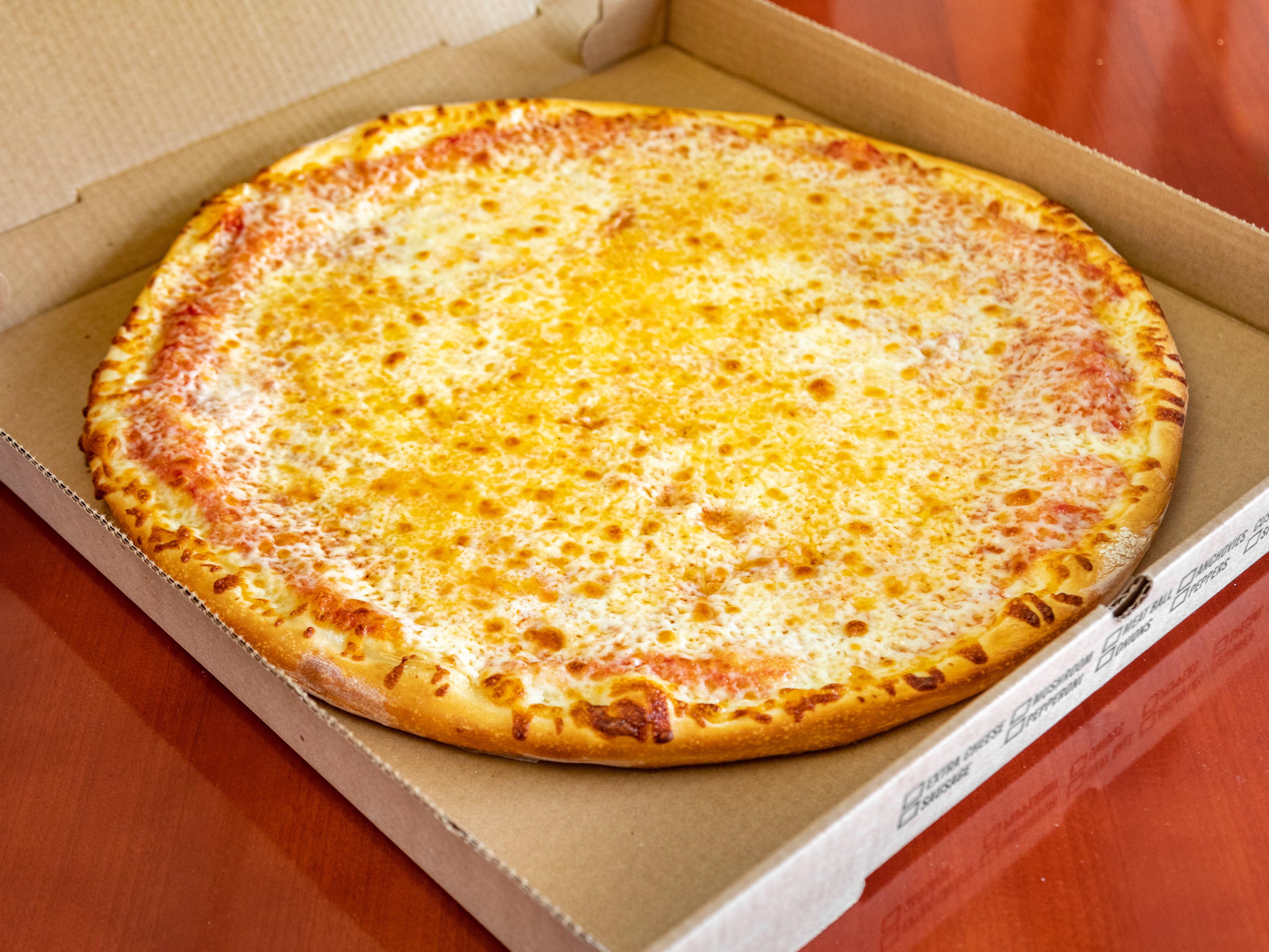 Order Cheese Pizza food online from Millie's Kitchen store, Westfield on bringmethat.com