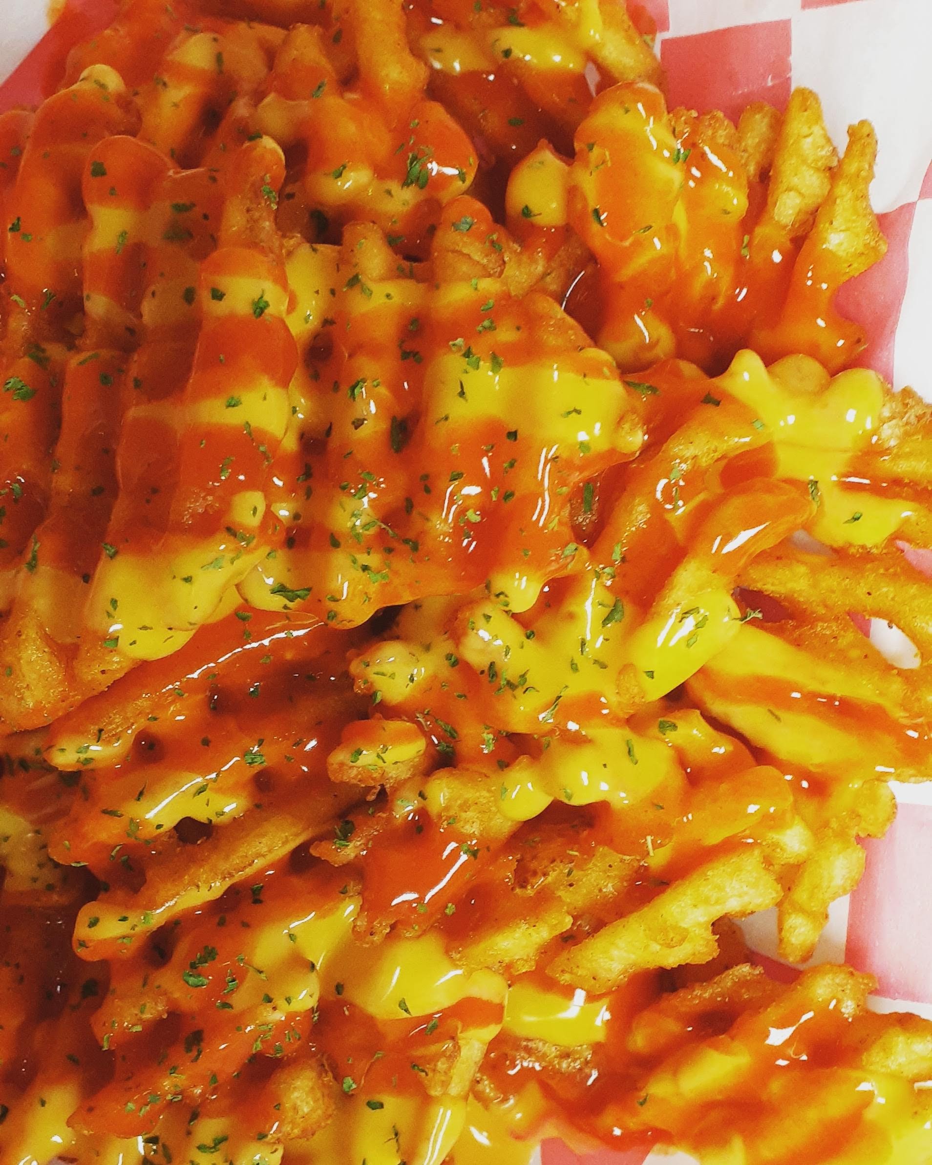 Order Buffalo cheese fries food online from Crunch And Munch Take Out store, Bridgeport on bringmethat.com