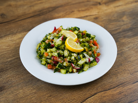Order Fattoush Salad food online from Dimassi Restaurant store, Houston on bringmethat.com