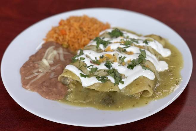 Order Enchilada Platter food online from Tacos Y Mas - Dallas store, Dallas on bringmethat.com