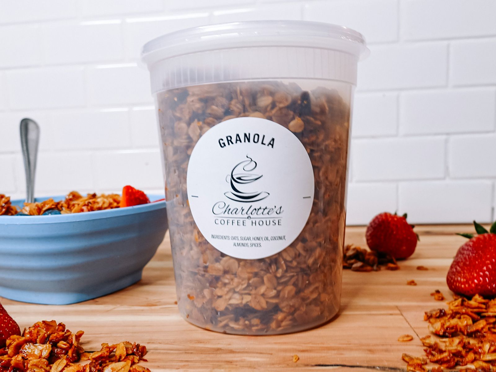Order Granola retail 1 Quart food online from Charlotte Coffee House store, Dubuque on bringmethat.com