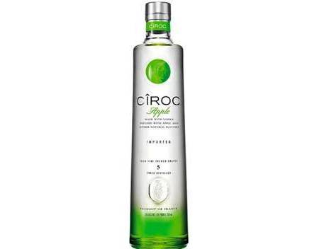 Order Ciroc Apple, 750mL vodka (35.0% ABV) food online from Luckys Liquor store, Los Angeles on bringmethat.com