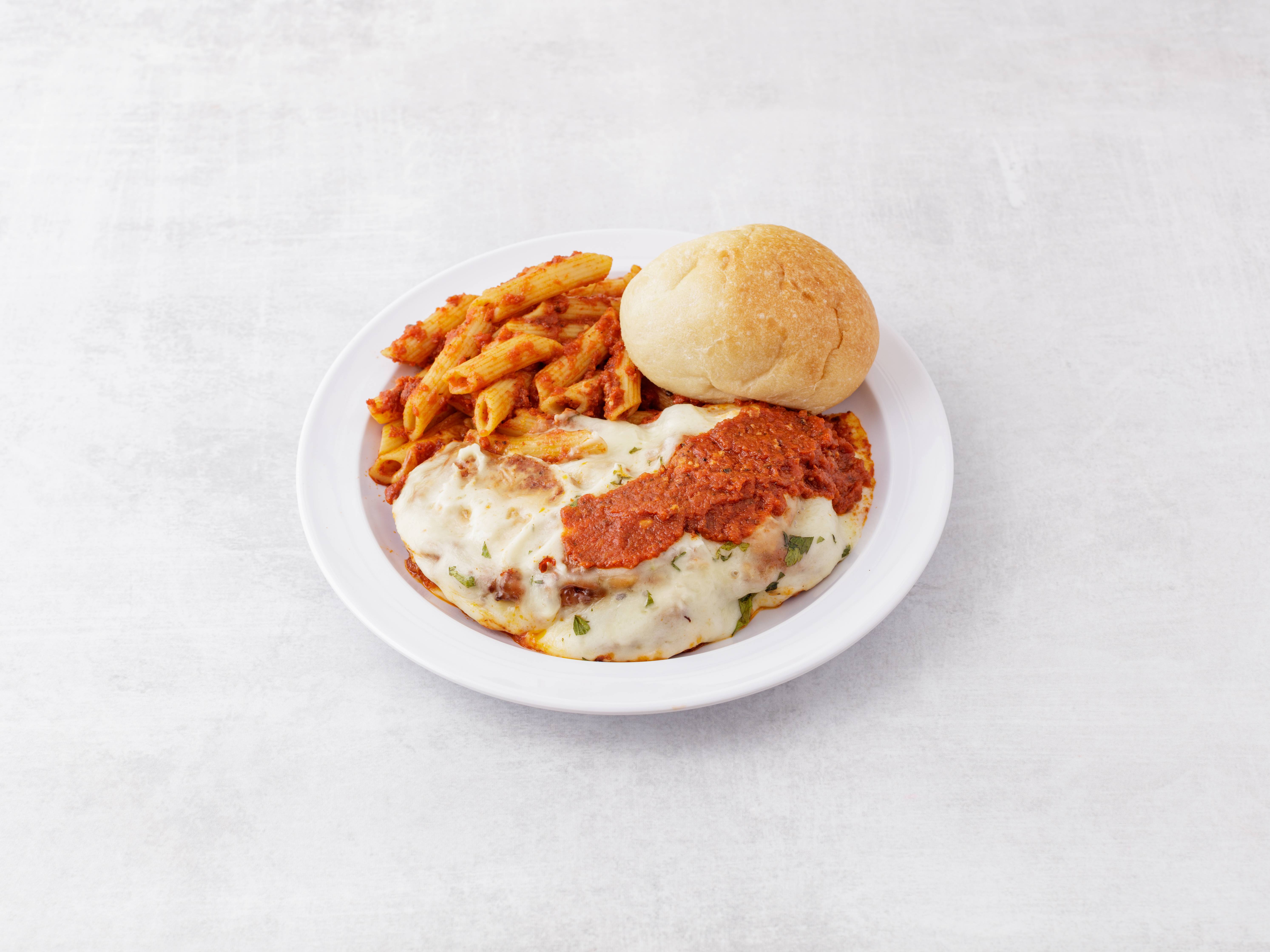 Order Chicken Parmigiana food online from Mario's Famous Pizza store, Randolph on bringmethat.com
