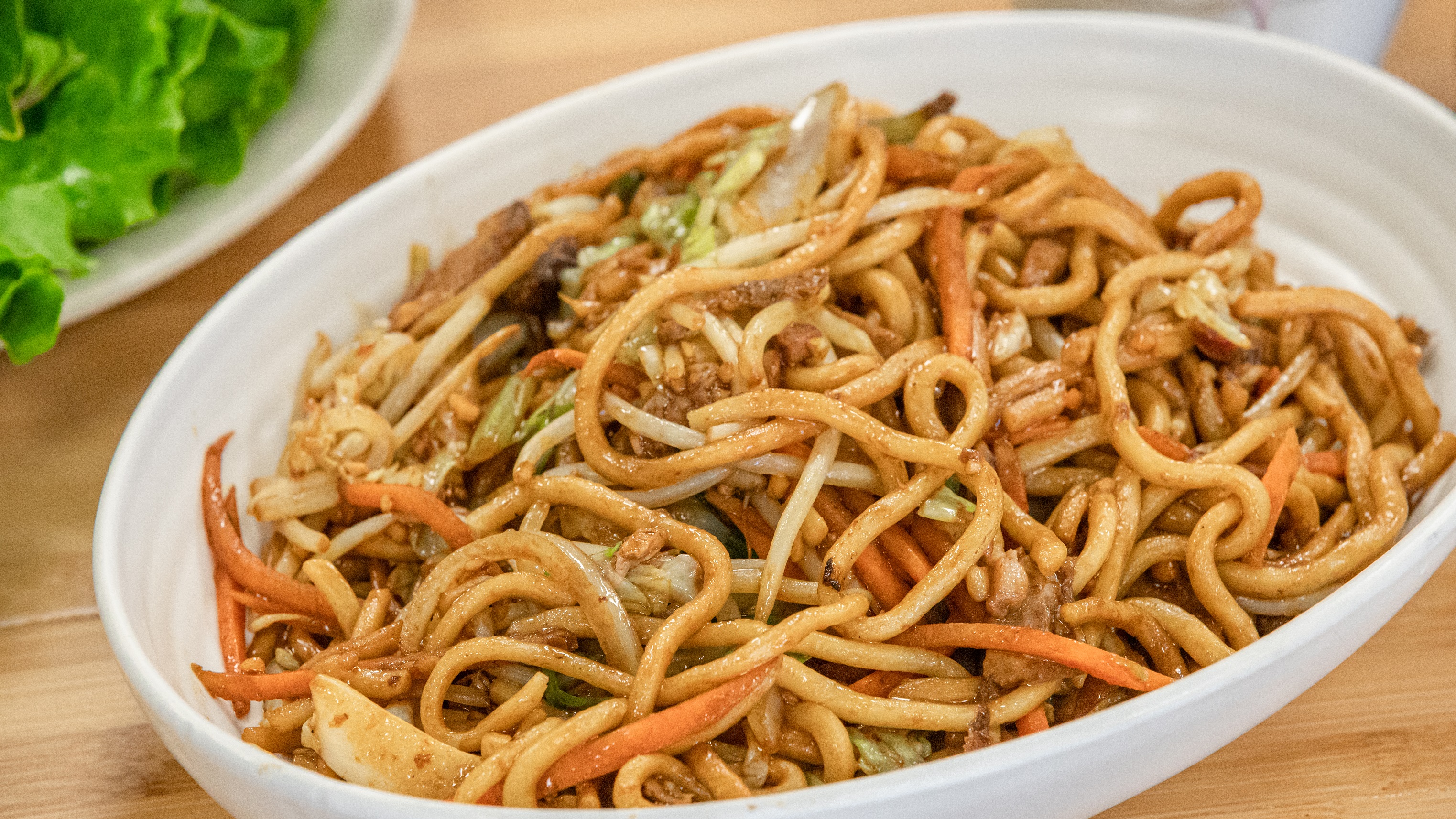 Order 68. Pork Chow Mein food online from Pho Cafe Hong Kong Diner store, Reno on bringmethat.com
