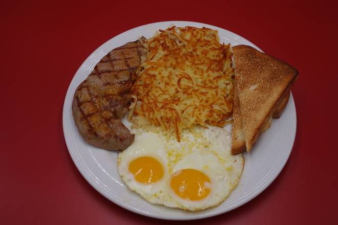 Order STEAK AND EGGS food online from Flynn's Eats store, Richfield on bringmethat.com