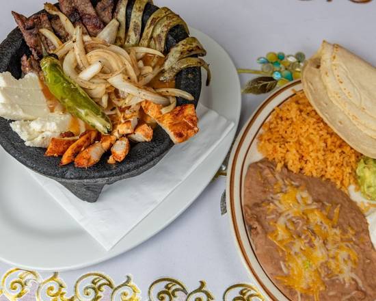 Order Molcajete food online from B&C Tacobar And Burgers store, Yucaipa, on bringmethat.com