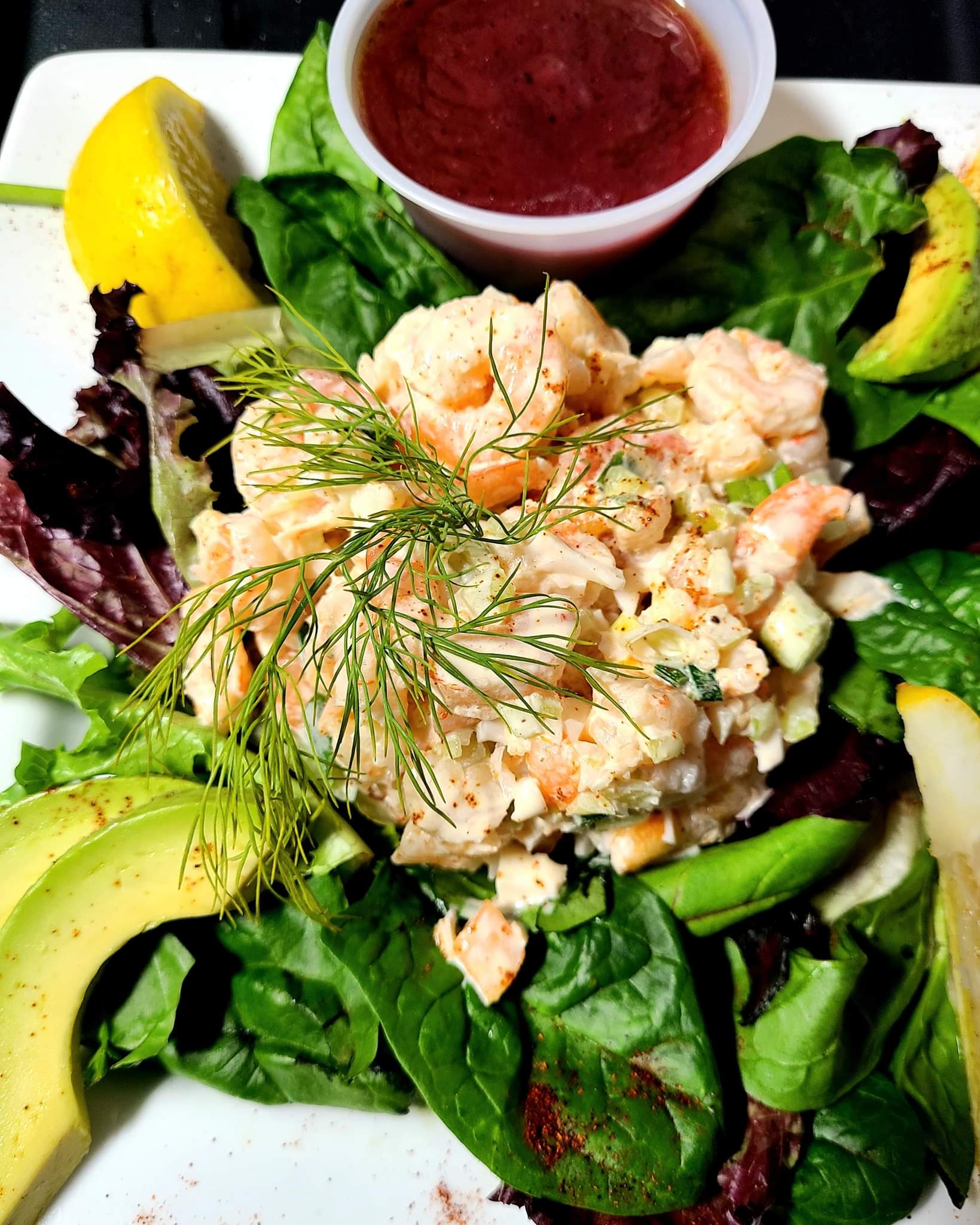 Order Shrimp Salad food online from Harrison Landing store, Corpus Christi on bringmethat.com