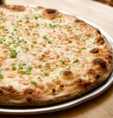 Order * 5 Cheese White Pizza food online from La Befana store, Allston on bringmethat.com