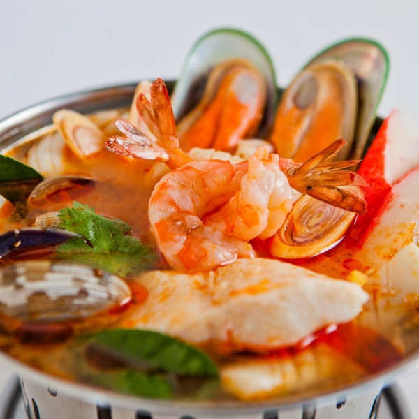 Order 3. Spicy Seafood Combination Soup food online from Thai Original Bbq store, Culver City on bringmethat.com