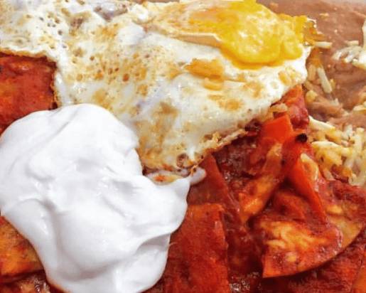 Order Chilaquiles food online from Taco Burrito King store, Chicago on bringmethat.com