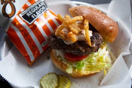 Order Black & Bleu Burger food online from Big Easy Grille store, Atlanta on bringmethat.com