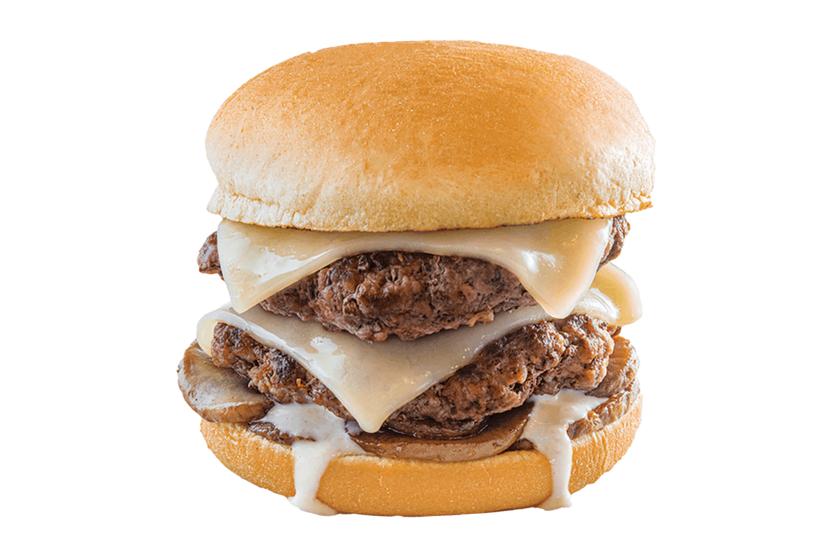 Order Mushroom Swiss Burger food online from Elevation Burger store, Port Chester on bringmethat.com