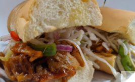 Order Classic Pulled "Pork" Sandwich food online from Wittycue store, St. Louis on bringmethat.com