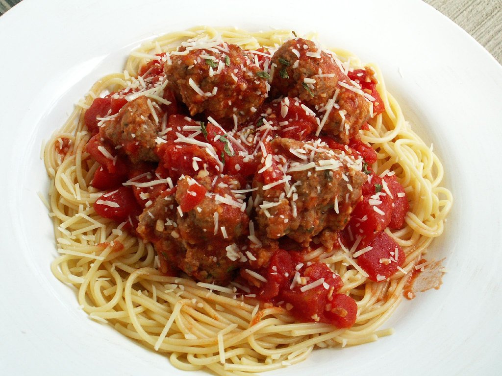 Order Spaghetti with Meatball food online from America's Best Wings store, Richmond on bringmethat.com
