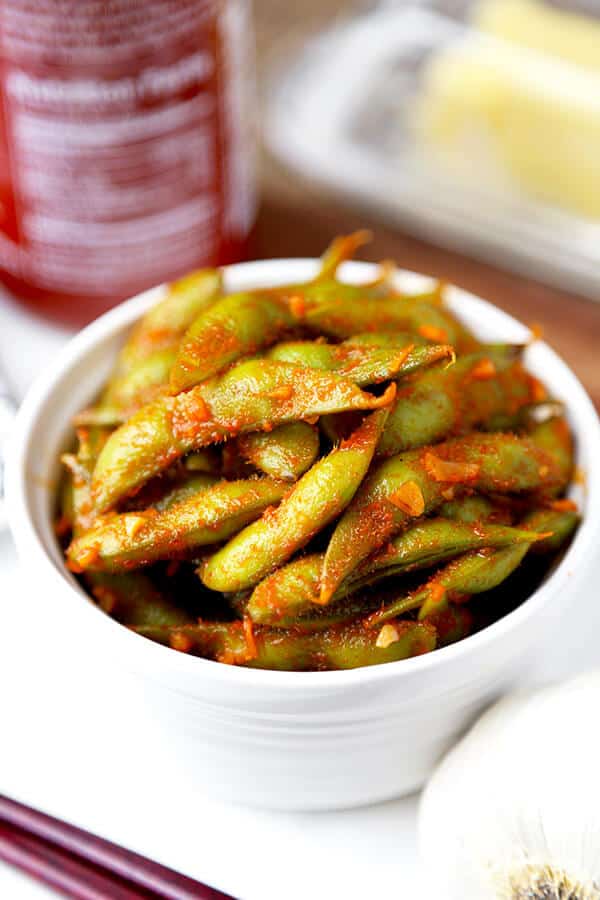 Order Spicy Edamame food online from Akira Sushi Hibachi store, Metairie on bringmethat.com