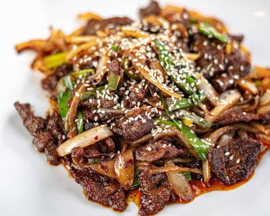 Order E9) Mongolian Beef food online from Kungfu Noodle store, El Paso on bringmethat.com
