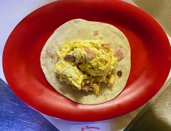 Order Breakfast Taco - Ham and Egg food online from El Rinconcito store, Round Rock on bringmethat.com