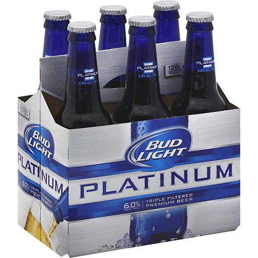 Order Bud Light Platinum Beer, 6 Pack Beer food online from Red Roof Market store, Lafollette on bringmethat.com