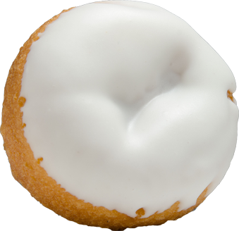 Order Vanilla Frosted Donut food online from Peace Love & Little Donuts store, Covington on bringmethat.com