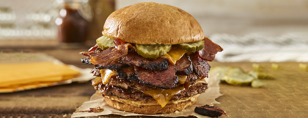 Order Double Smoked Bacon Brisket Burger food online from Smashburger store, Gilbert on bringmethat.com