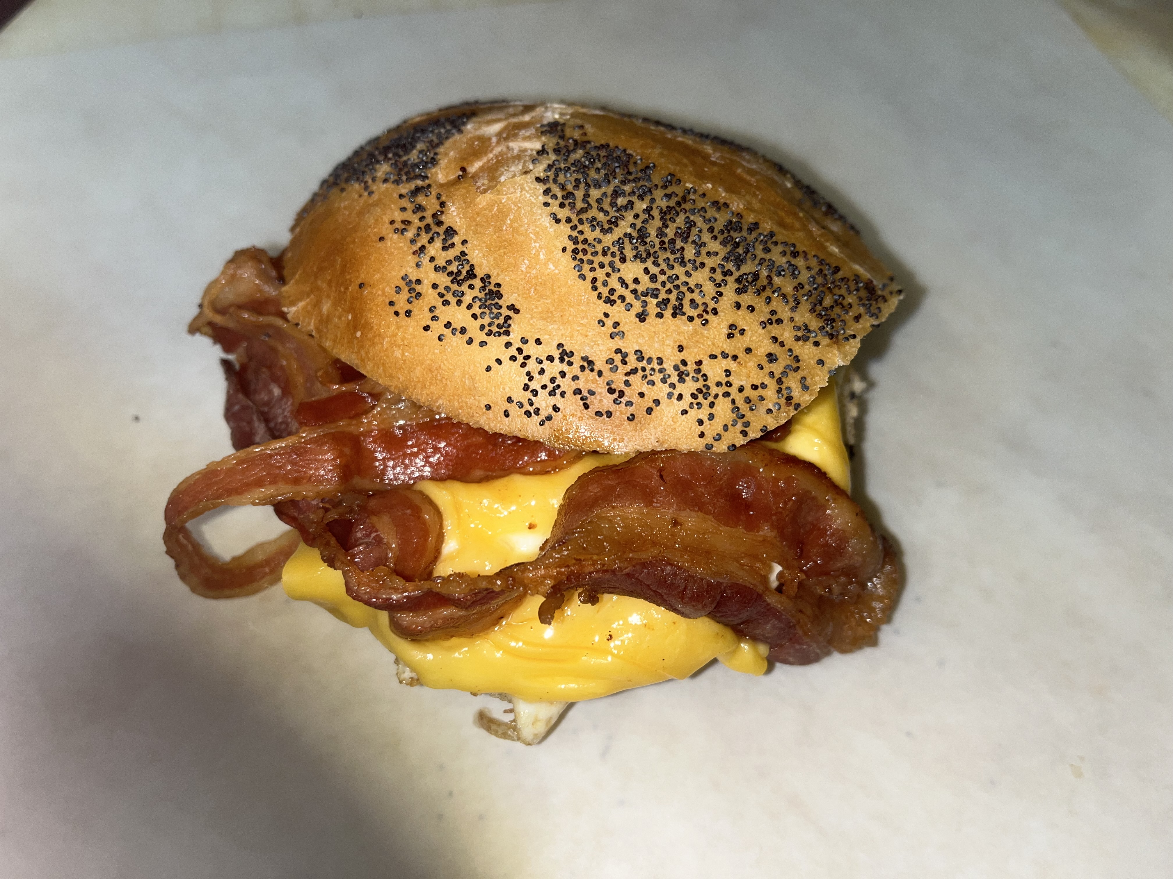 Order bagel with bacon and cheese food online from Bagels N Brunch Deli store, Islip Terrace on bringmethat.com