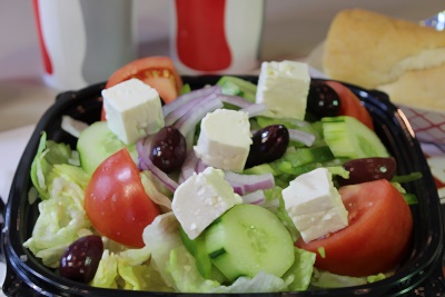 Order Greek Salad food online from Franksville store, Chicago on bringmethat.com