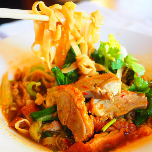 Order 45. Duck Noodle Soup food online from The Taste Kitchen store, Culver City on bringmethat.com