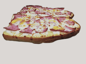 Order Canadian Bacon-Garlic Bread with Cheese food online from Pappageorggeo Pizza store, San Jose on bringmethat.com