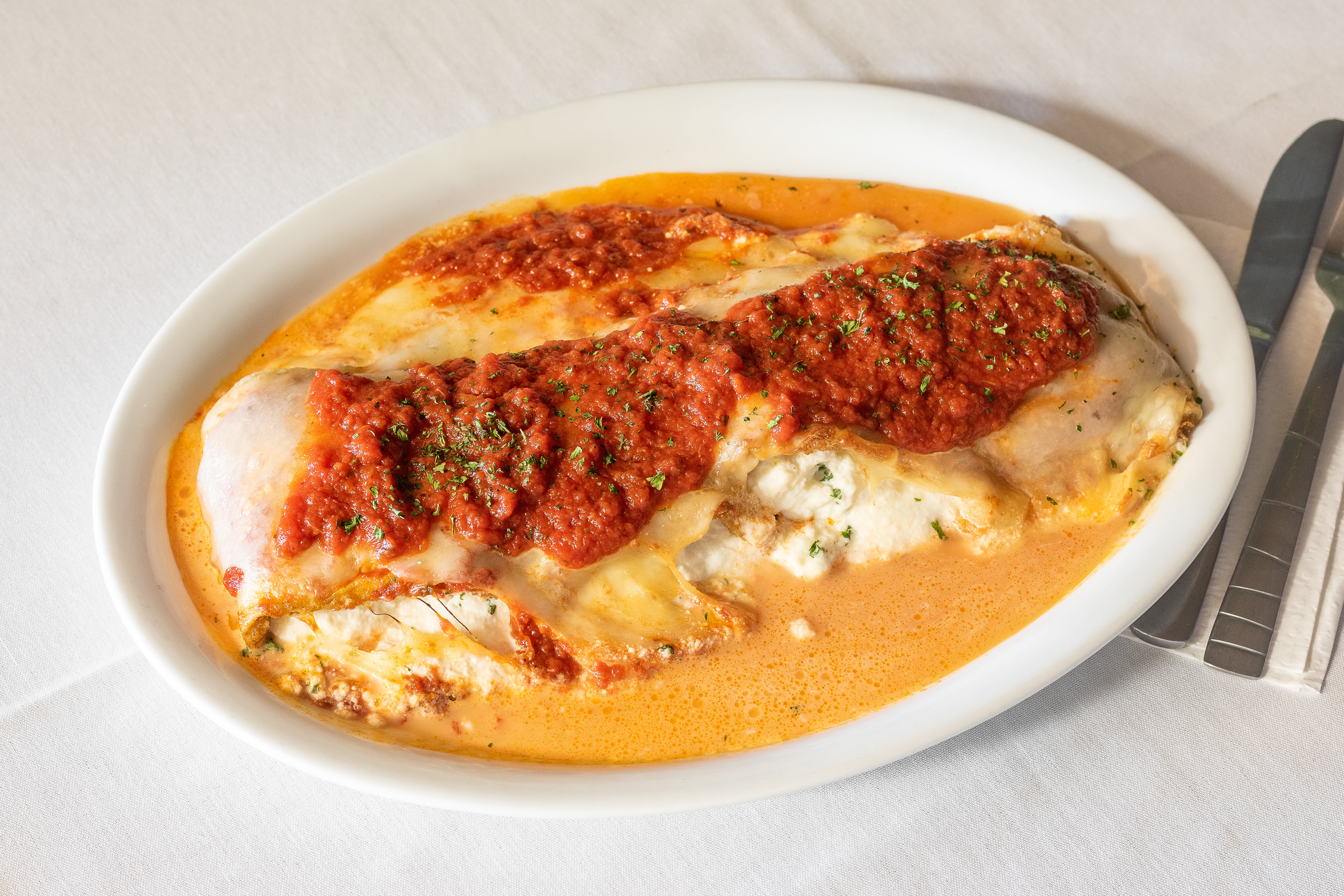 Order Eggplant Rollatini - Dinner food online from Little Italy Pizza store, Forked River on bringmethat.com