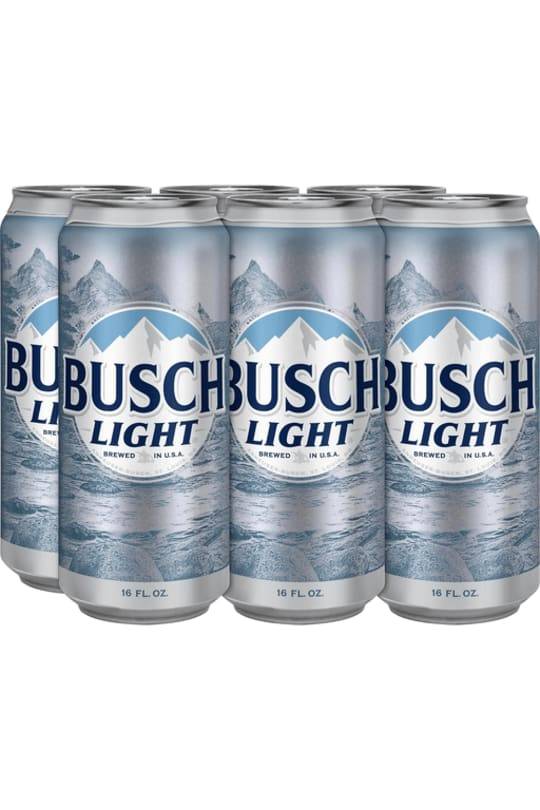 Order Busch Light - Pack Of 6 food online from Red Roof Market store, Lafollette on bringmethat.com