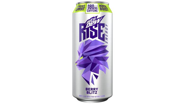 Order Mountain Dew Rise Energy Drink Berry Blitz food online from Trumbull Mobil store, Trumbull on bringmethat.com