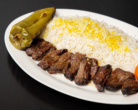 Order Beef Shish Kabob food online from Chop' N Grill Bbq store, Burbank on bringmethat.com