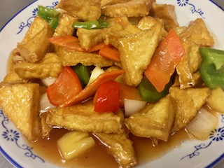 Order Sweet & Sour Tofu food online from Lucky Buddha Asian Restaurant store, Goodyear on bringmethat.com