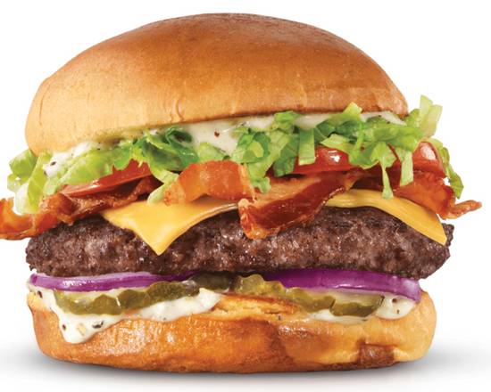 Order Deluxe Wagyu Steakhouse Burger food online from Arby's store, Chicago on bringmethat.com