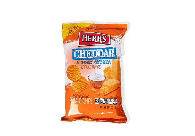 Order Herr's Cheddar & Sour Cream Chips 2.75oz food online from Wawa 211 store, Philadelphia on bringmethat.com