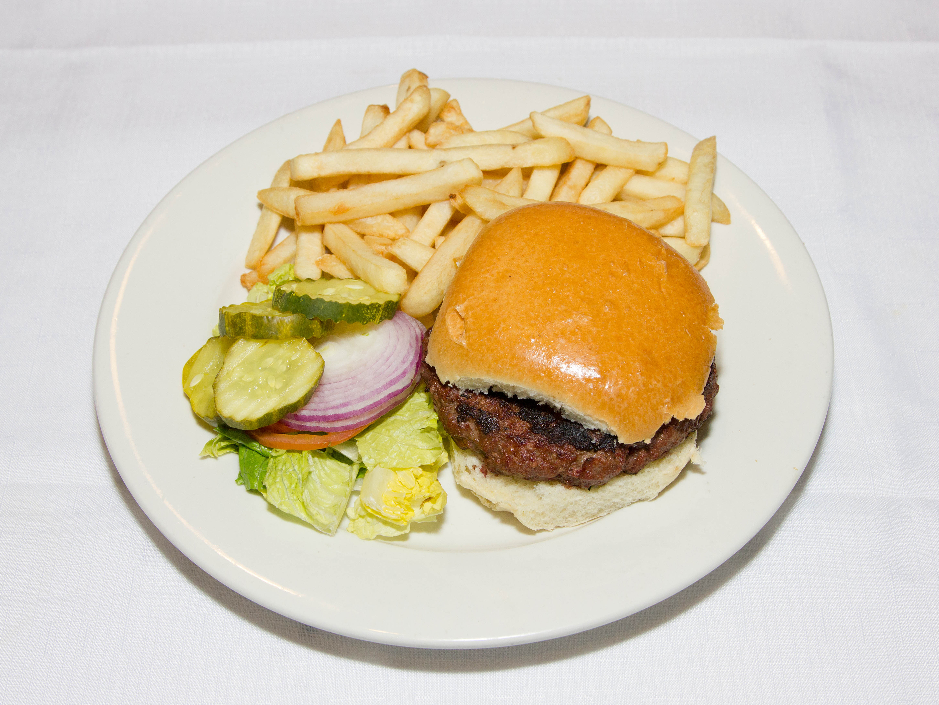 Order Beef Burger food online from Dougies BBQ & Grill store, Deal on bringmethat.com