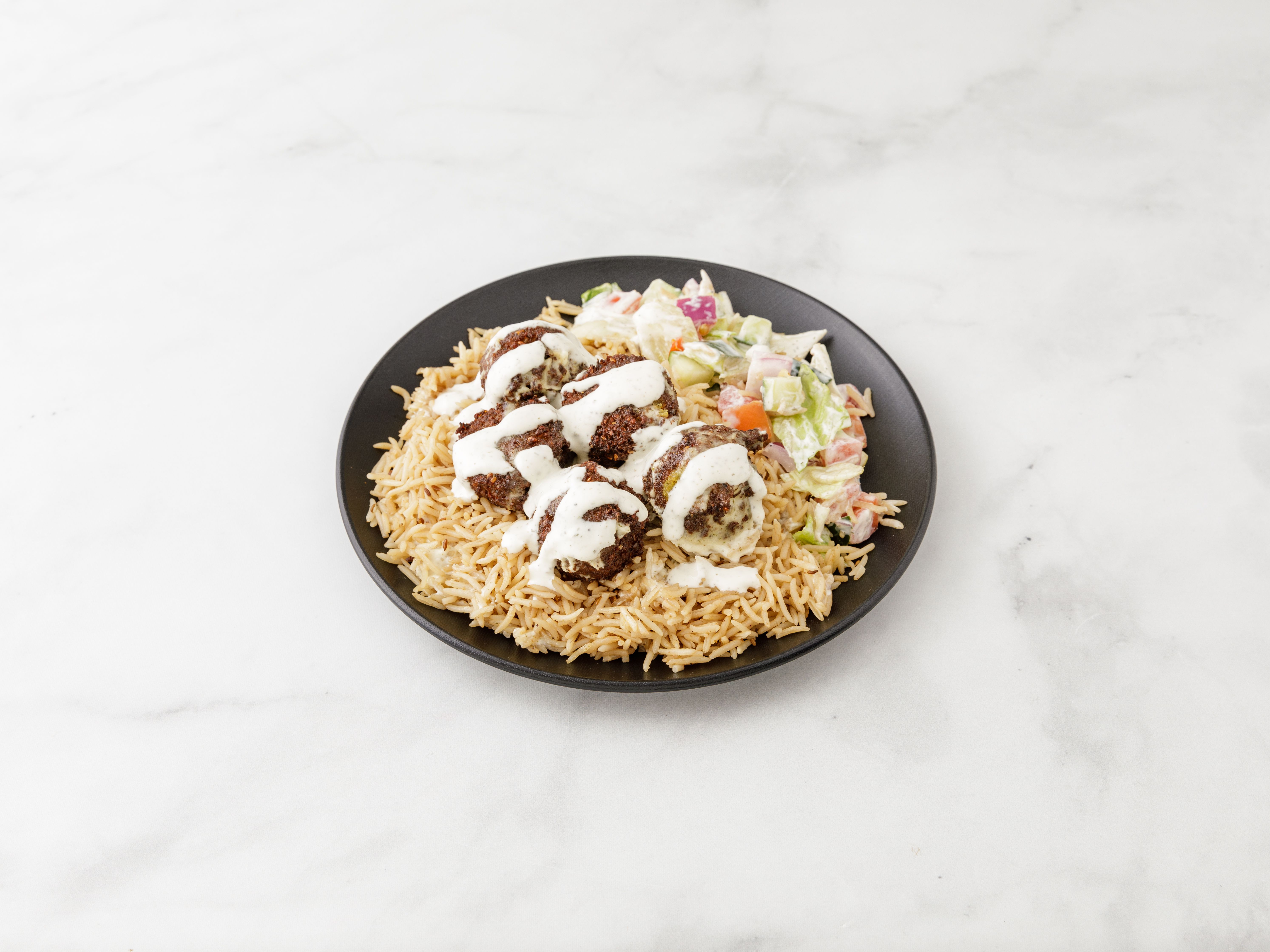Order Falafel over Rice food online from The Halal Bros of NY store, Bellerose on bringmethat.com