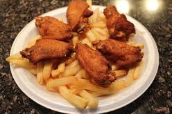 Order Chicken Wings with Fries food online from Halal Bites store, Johnson City on bringmethat.com