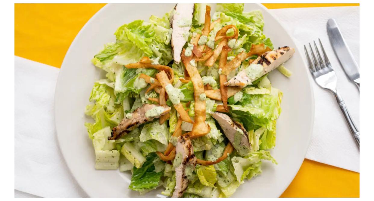 Order Chicken Caesar Salad food online from Rio California store, Oakland on bringmethat.com