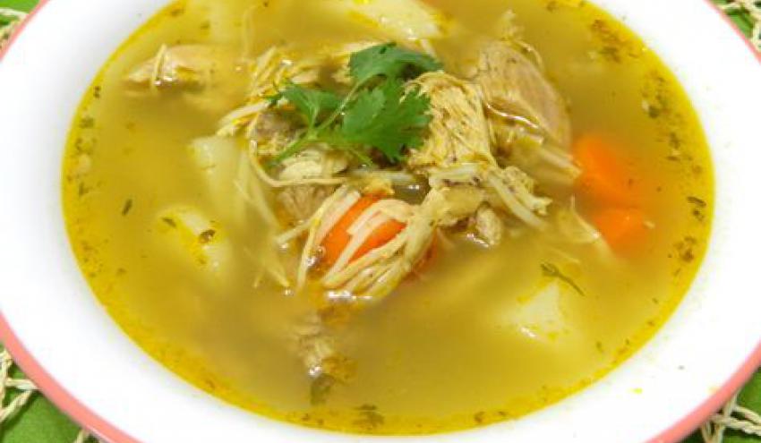 Order Carribean Chicken Noodle Soup food online from Las Delicias store, Syracuse on bringmethat.com