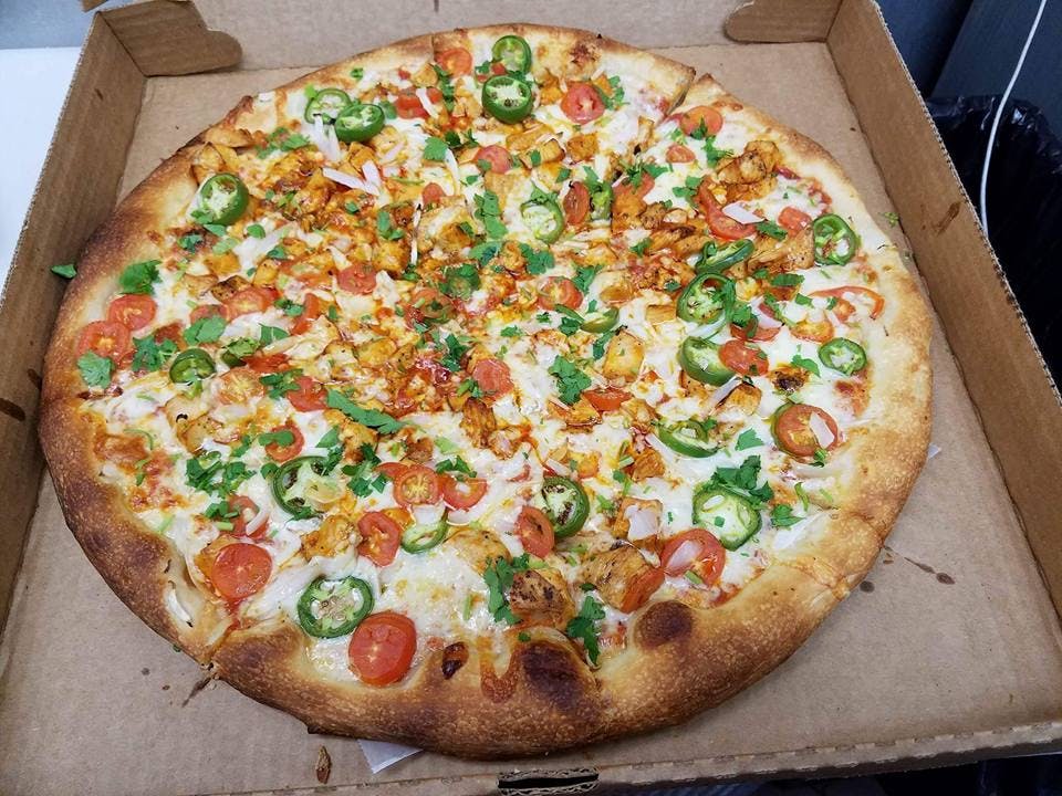 Order Spicy Spanish Style Pizza - Small 10" food online from Southside Pizza store, Philadelphia on bringmethat.com