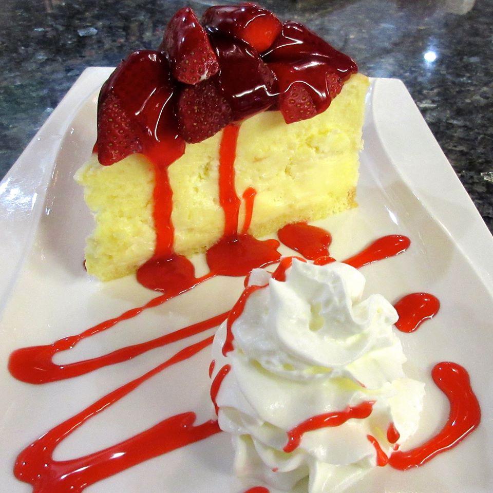 Order Strawberry Cheesecake food online from The Fontainbleau Diner store, Piscataway on bringmethat.com