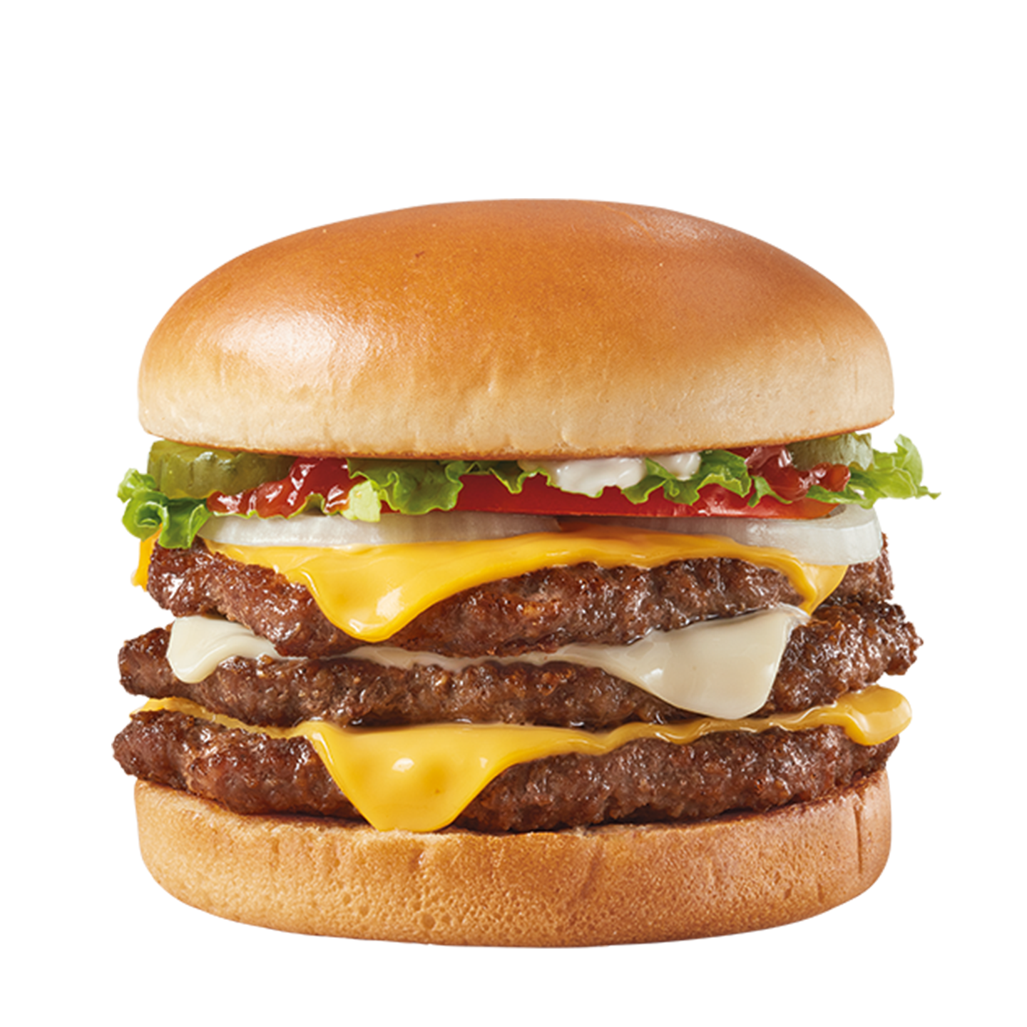 Order Two Cheese Deluxe 1/2 lb.* Signature Stackburger food online from Dairy Queen store, North Olmsted on bringmethat.com