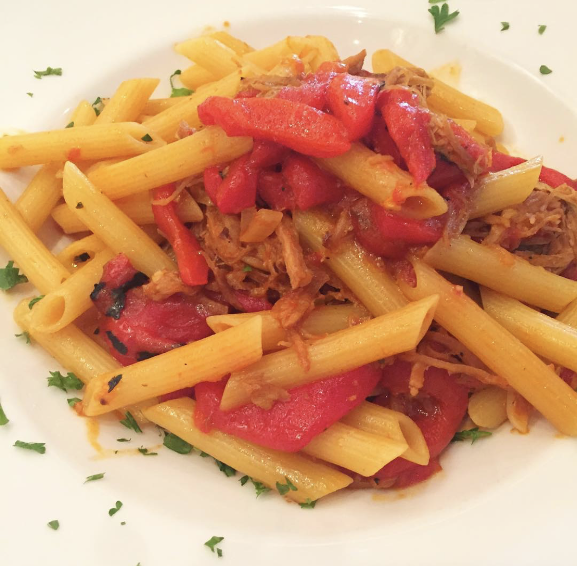 Order Penne With Braised Veal food online from Nino's store, New York on bringmethat.com
