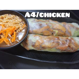 Order A04. Chicken Spring Rolls food online from Boling Pho store, Escondido on bringmethat.com