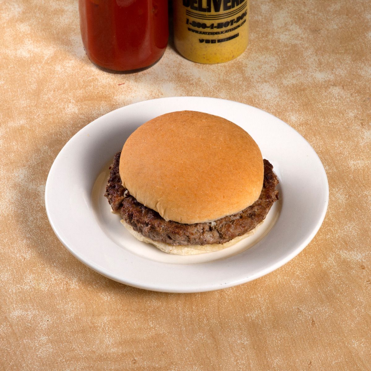 Order Burger food online from Katz's delicatessen store, New York on bringmethat.com