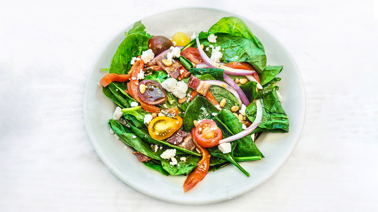 Order SPINACH SALAD food online from Freddie Parker's Pasta Shop store, Vacaville on bringmethat.com