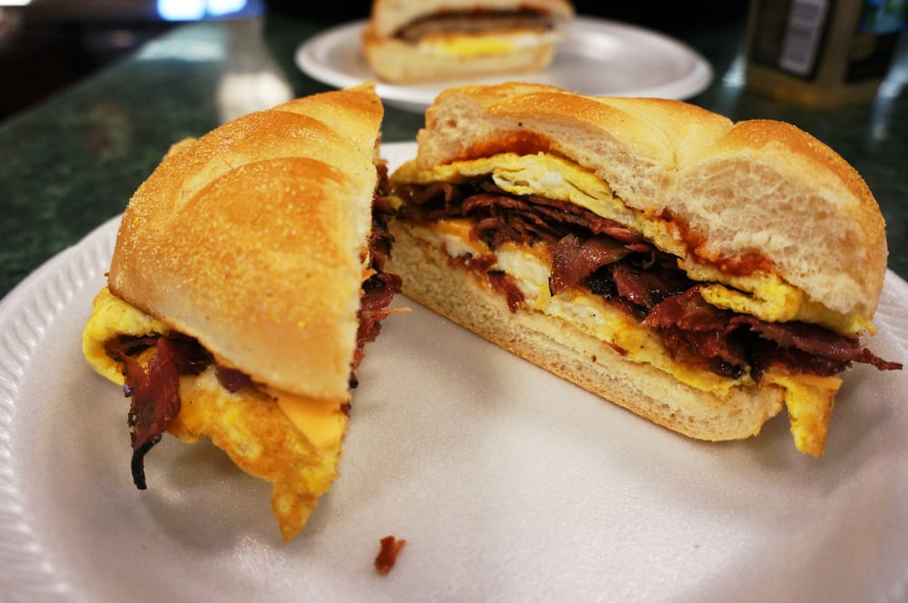 Order Pastrami egg and cheese food online from Bagels And More store, Bergenfield on bringmethat.com