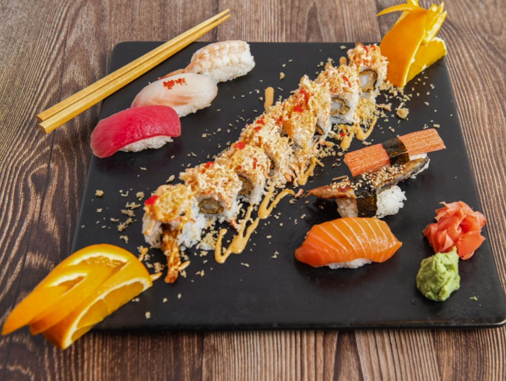 Order Red Dragon Roll food online from Asian Fusion store, Winchester on bringmethat.com