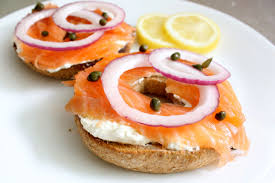 Order Lox Open Faced Bagel food online from Donut Star store, Irvine on bringmethat.com